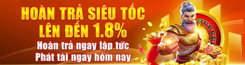 Biểu ngữ khuyến mãi thưởng chào mừng với vòng quay miễn phí